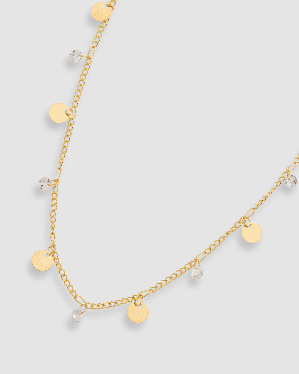 colar-com-pingentes-zirconia-e-chapas-45cm-dourada-papoula-light-dots-2