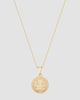Colar medalha São Bento banhado a ouro 18k frente com corrente veneziana 45 cm — semijoia religiosa feminina Papoula