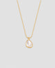 Colar pingente gota zircônia semijoia banhado a ouro 1 cm — acessório feminino Papoula